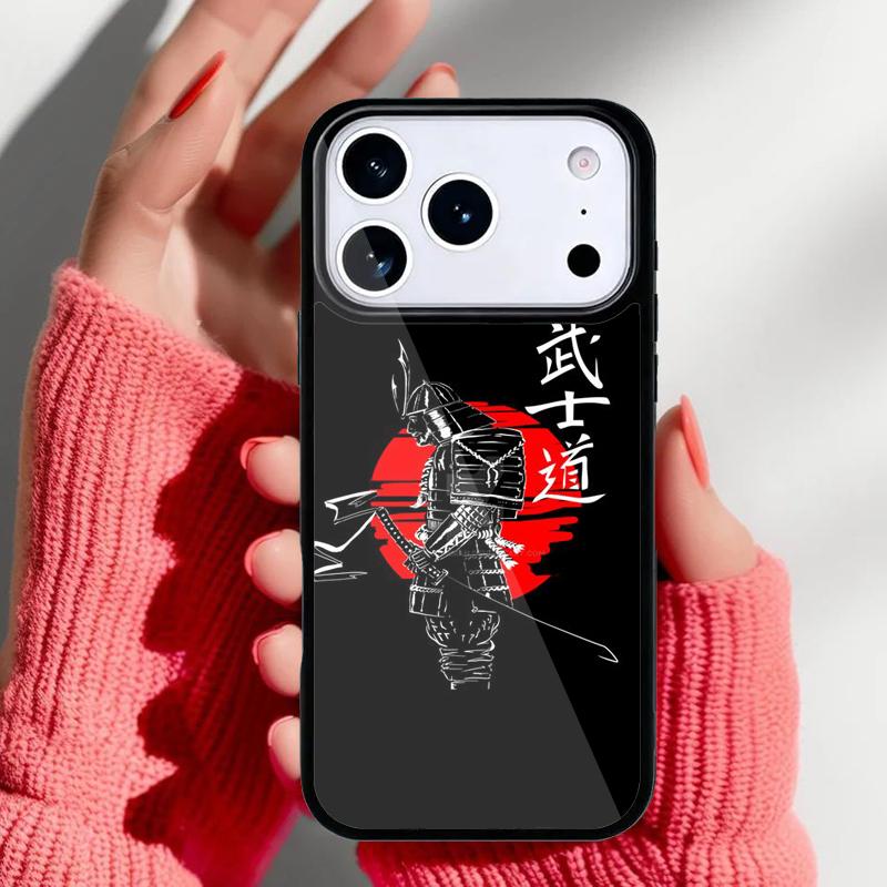Bushido and Japanese Sun Phone Case for iPhone 17 16 15 14 13 Pro Max Back Cover for 12 11 Pro Coque