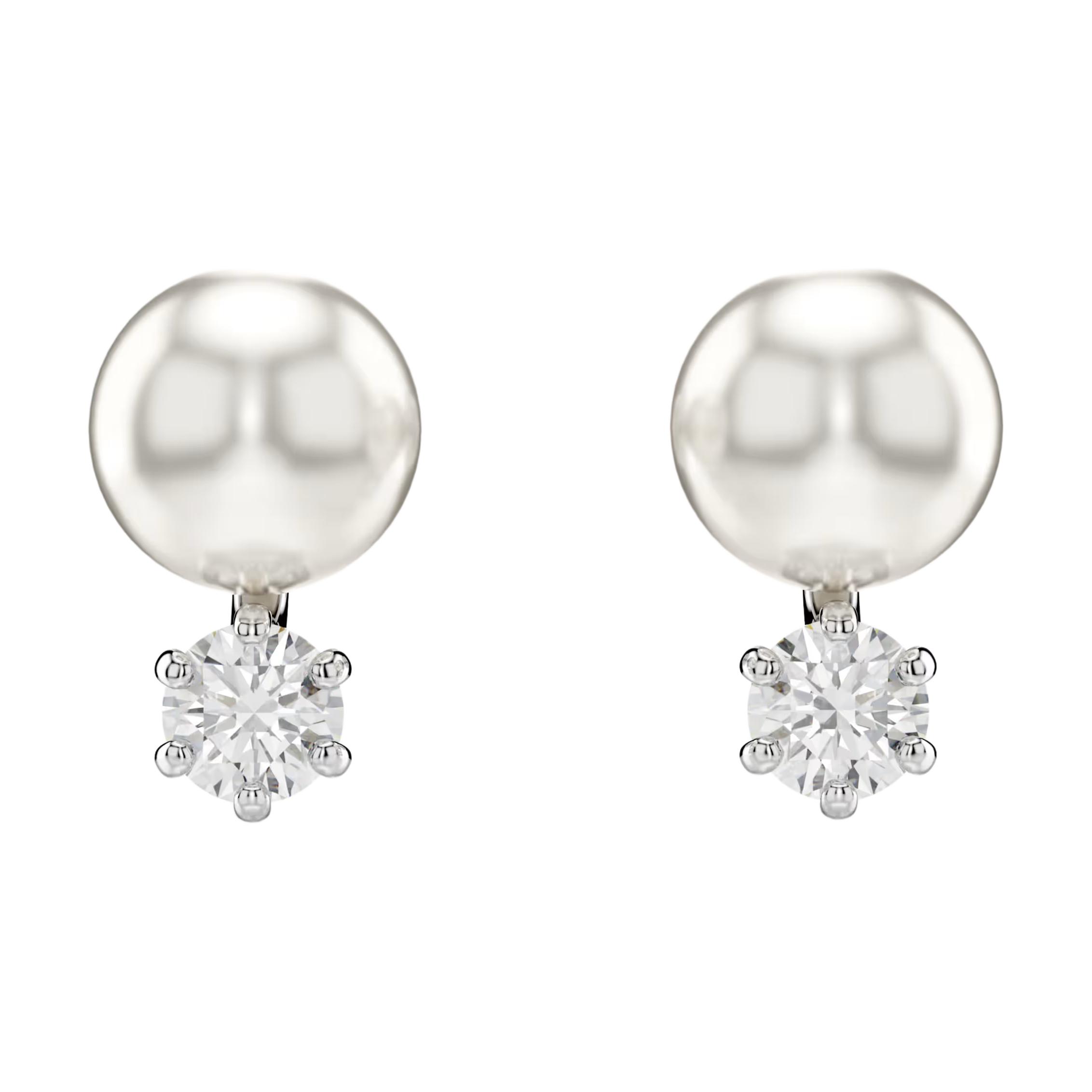 

Swarovski Matrix Imitation Crystal Pearl Earrings Women Earrings White 5694225 Box (Random Color)