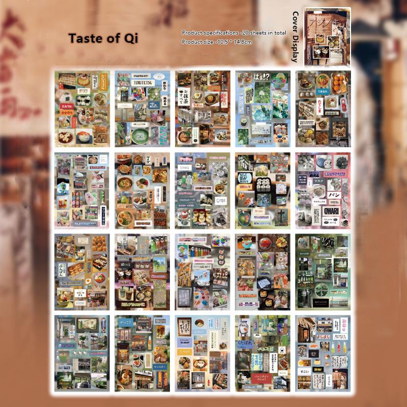 20 Sheets Limited Time Series Decorative Handmade Scrapbooking Material Diary Album Craft Supplies Die Cut Stickers Book