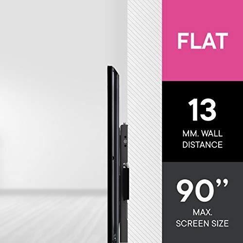 Support mural ultra slim - one for all - wm66 - écrans 32 à 84 pouces - charge 70 kg - noir