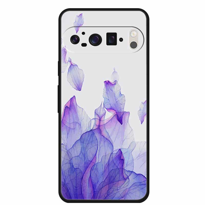 For Google Pixel 9 Pro XL Cellphone Case Luxury Protector Soft Silicone Cover for Google Pixel 9Pro XL Marble Soft Black Funda