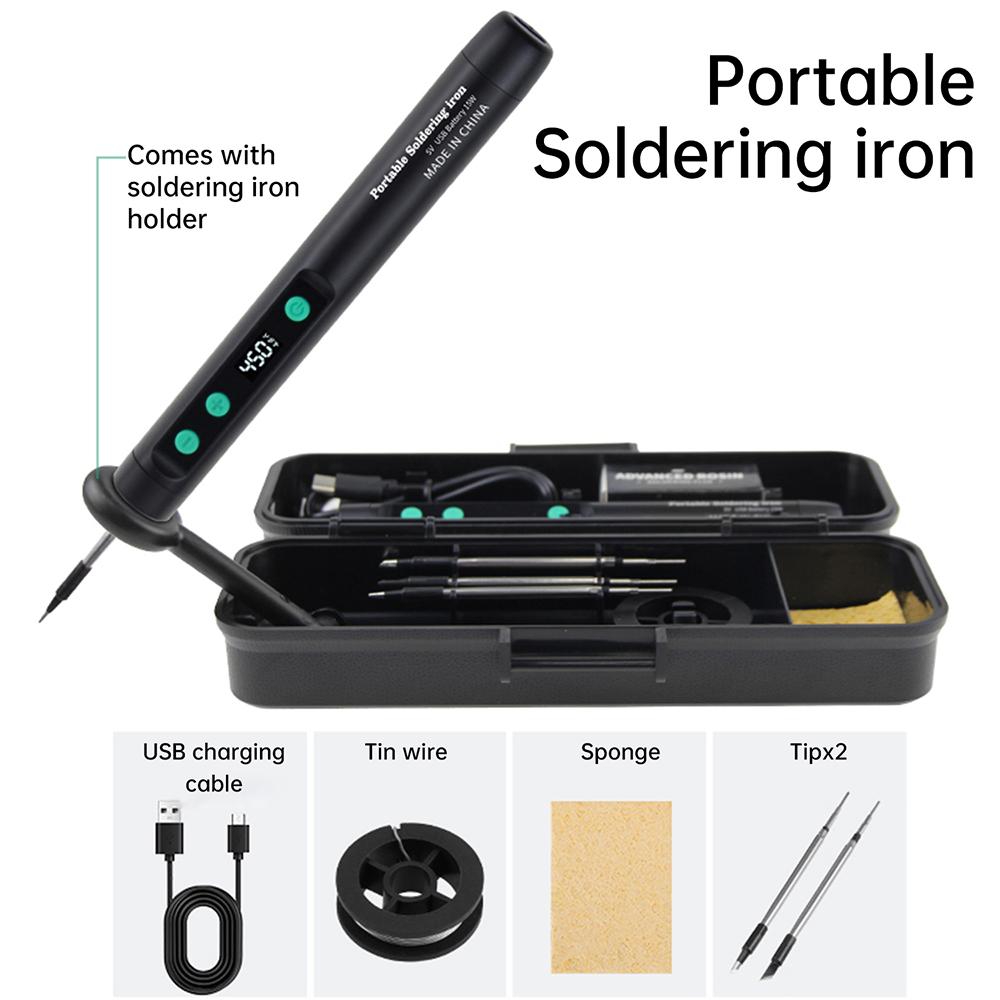 Portable Wireless Soldering Iron Mini Electric Soldering Iron soldering iron 15W Adjustable Temperature Soldering Tool Type-C 5V