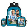 Learn, Travel School Geantă de umăr, Tocuri, Rucsac Sport M-Messi Copii Set 3 Bucăți Rucsac Fotbalist Stea Rucsac Cadou