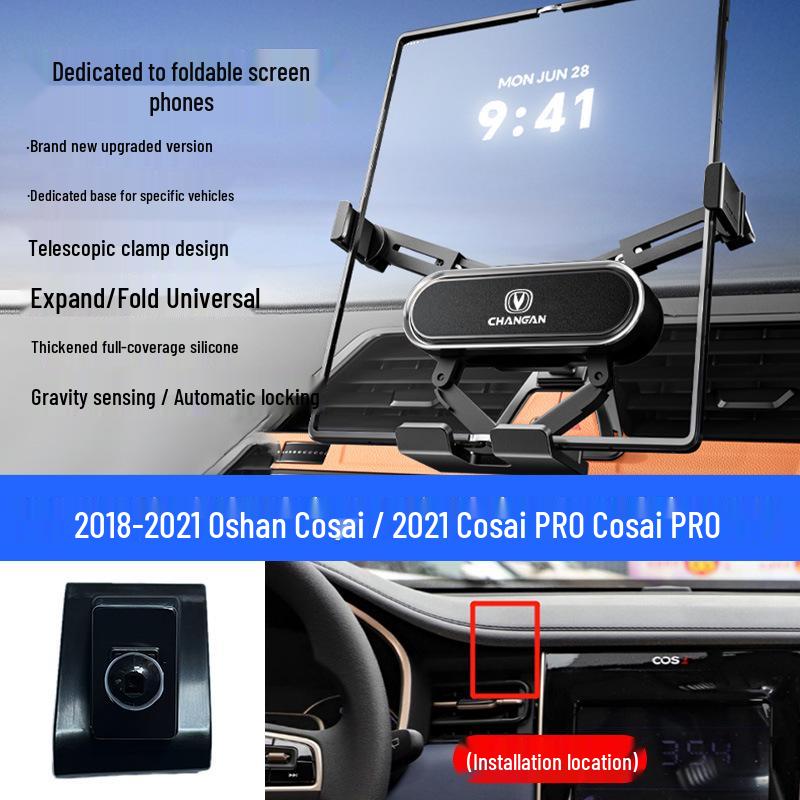 Foldable Mobile Phone Holder for Changan Eado/Deep Blue/Ounuo/CS55/Benben/CS75/Coser/Oshan Vehicles