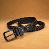 Hand-woven Leather Belt Women's Retro Casual Pin Buckle Hollow Women's Belt