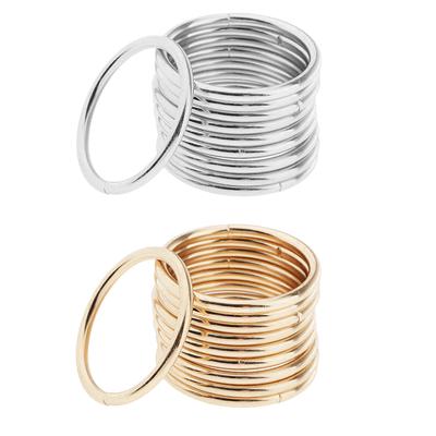 10 stuks gelaste ijzeren metalen dromenvanger ringen macramé hoepel lus ambacht zilver