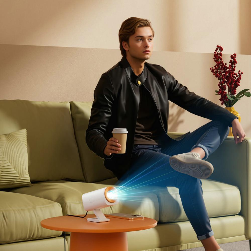 New Arrival Vivicine Y1S Pro Portable HD Android 12 WIFI LED Home Theater Movie Game Projector