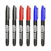 6PCs/Set Permanent Marker Pen Fine Point Waterproof Markers Thin Nib Crude Nib Black Blue Red Ink 1.5mm Fine Color Marker Pens