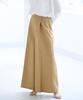 Yours BFXN2062 Oversized Wide Size M Women's One-Tuck Pants, Camel,