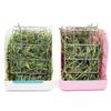 Hanging Plastic Food Dispenser Feeding Rack Grass Container Rabbit Hay Feeder Grass Holder
