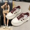Dopamine Platform White Shoes Autumn New Small Height Increase Versatile Muffin Fashion Casual Board Shoes