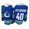 Mens Ice Hockey Jersey Retro Style Custom Number 43 Team Uniform Cotton Blend Practice Shirt Adult Players
