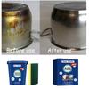 Crema Limpiadora de Acero Inoxidable Limpiador de Manchas Suciedad Utensilios de Cocina Lavado Fondo de Olla Sartén Desincrustante Eliminación de Óxido Pasta Limpiadora para Utensilios de Cocina