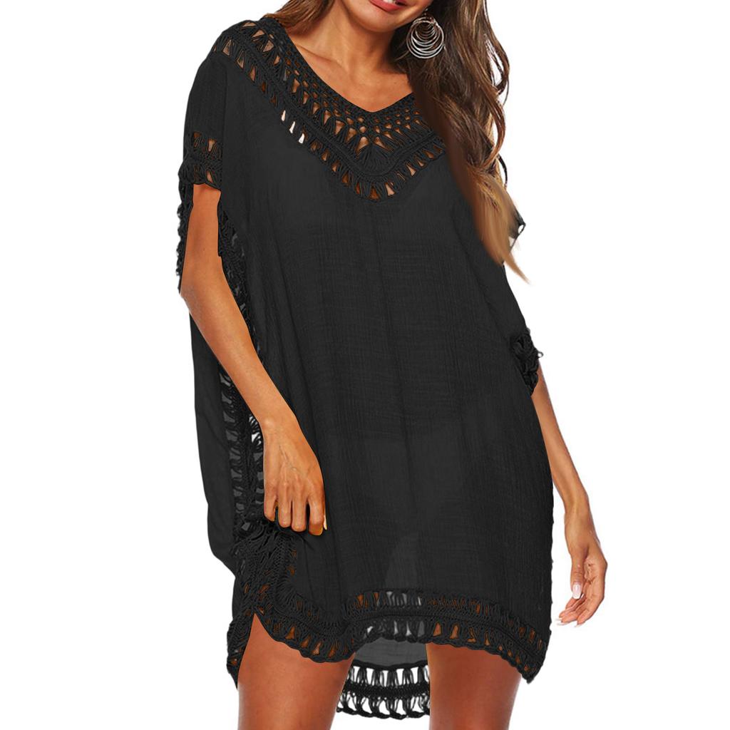 Dames Cover-up Edge Hollow Strand Cover-up Losse Jurk
