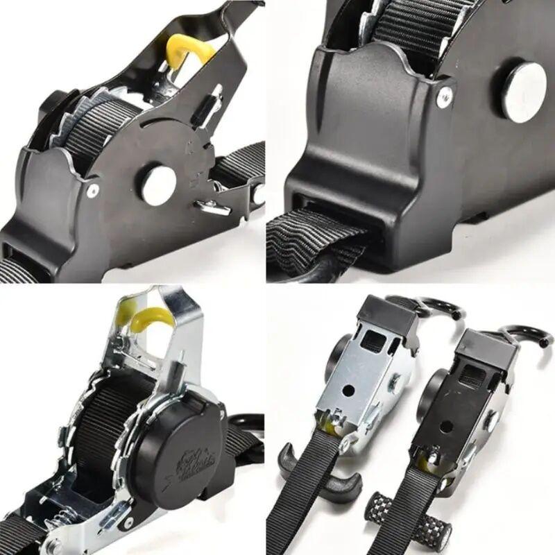 Retractable Auto Ratchet Strap Automatic Shrink Bundle Tape Retractable Belts For Motorcycles Convenience Luggage Straps