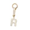 [DIVA Rose] Bag Charm, Initial Charm, Keychain, Alphabet, Men's, Women's, Accessories, Initial Key Ring (R)