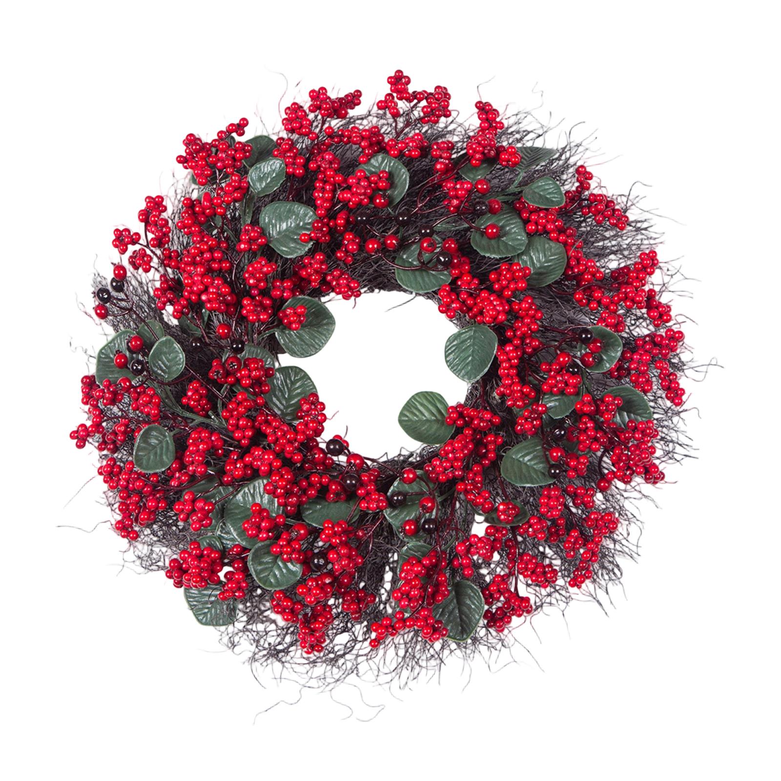

Festive Christmas Decoration Wreath Holiday Decoration Candlestick Garland One Size