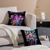 Pop-Movie K-Pop Demon Hunters Pillow Case Silky Elegant Comfort Sofa Bed  Invisible Zipper Beach Pillowcase