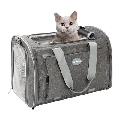 LPOTIUS Foldable Pet Carrier Small Carrier Cat Dog Carrier Comes with Leash To Prevent Pets from Jumping Pet Carrier Removable Ideal for Going