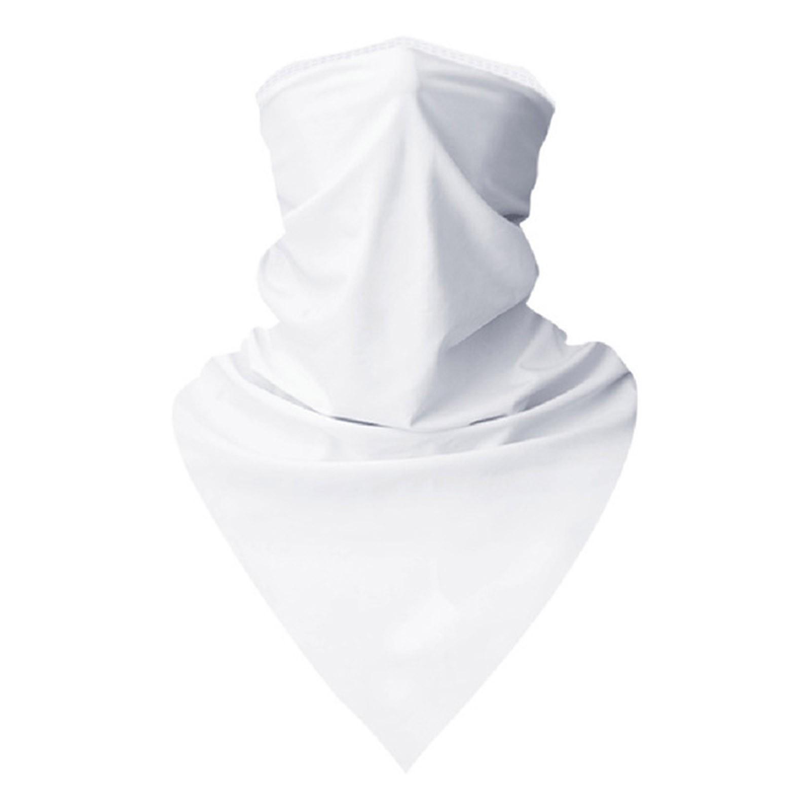 

Солнцезащитная маска для шеи, многофункциональная маска, шарф, ветровое полотенце, головной убор для верховой езды One Size белый