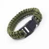 23cm/9in Seven Core Paracord Survival Bracelet for Outdoor Emergency Escape Camping Tool with Plaited Rope Design