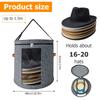 Hat Storage Box Foldable Pop Up Clothes Scarf Children's Toys Dustproof Organizer Case Portable  Adjustable Shoulder Strap