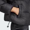 Adidas Originals Regen Down Puffer Crop Zip Warm Sports Loose Long Sleeve Bread Cotton Jacket Women Jackets Black IW8368