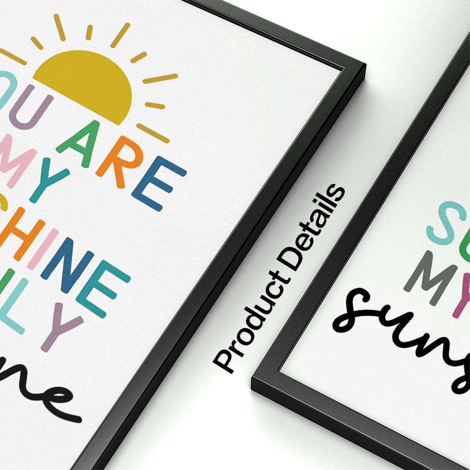 Rainbow Letters Nursery Baby Bedroom Nordic Posters And Prints Wall Art Canvas Painting Wall Pictures For Kids Room Decoration