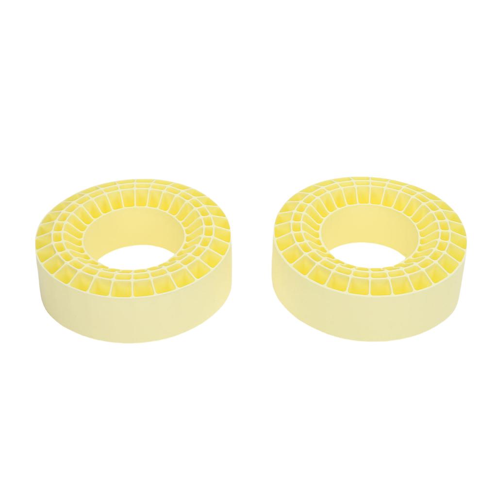 2Pcs 2.2in Silicone Tires Insert Double Layer Hollow Tires Liners for 1 10 Crawler Cars Yellow