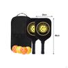 Raquette with Bag Fiberglass Surface 4 Balls Lightweight Nonslip Grip Pickleball Rackets for