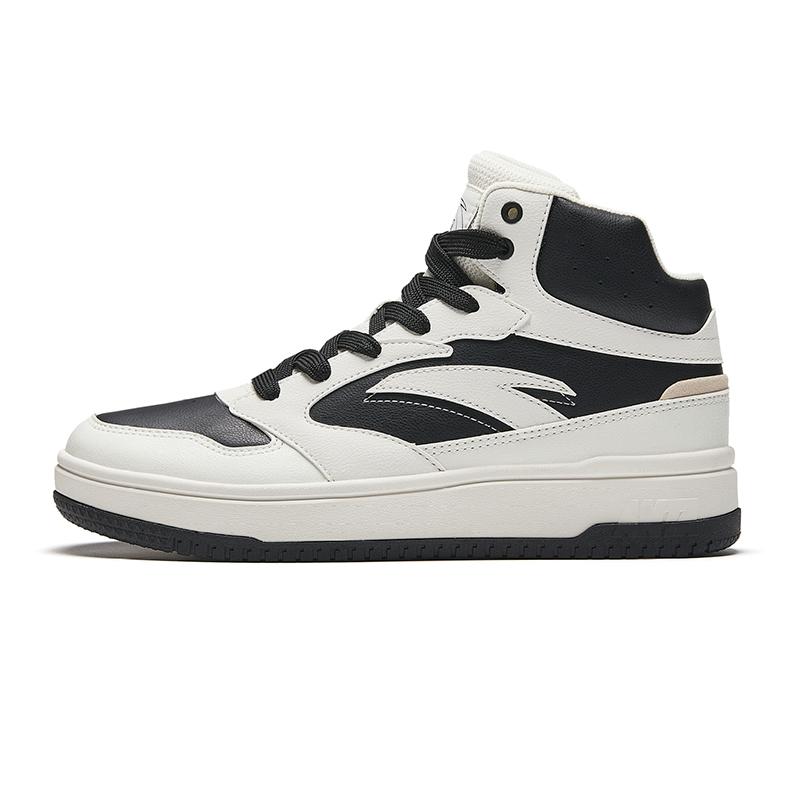 

Anta Life Series Zero Feel Minimalist Versatile Non-Slip Durable Mid-Top Sneakers Men Sneakers Black White 912448083-1 43