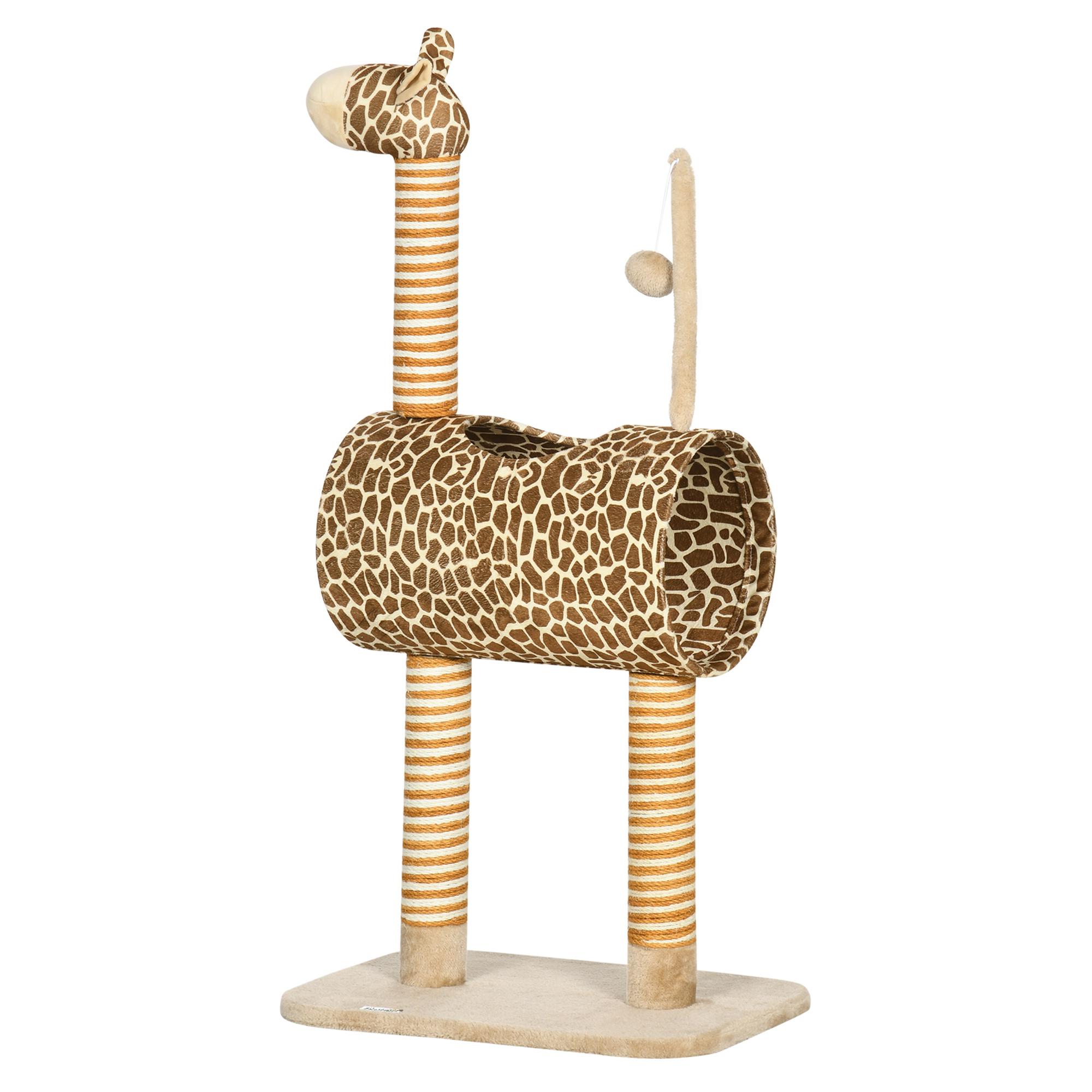 Giraffe Designed Cat Tree With Scratching