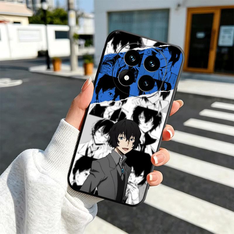 Bungo Stray Dogs Dazai Soft Phone Case for Xiaomi Redmi Note 12 13 14 15 Pro Plus 11 12S 11S 11T 10 4G Black Cover Back Shell
