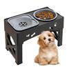 Adjustable Height Pet Feeder 3 In 1 Dog Double Bowls Elevated Dog Bowls  For Kittens Puppies