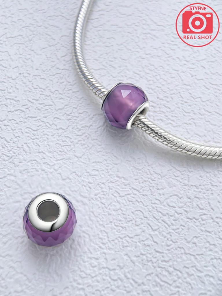 Charm Bead Components Plata Colorful Glass Bead Components Charm Bead Component Copper Metal Plated Compatible With Charm Bead Components Copper