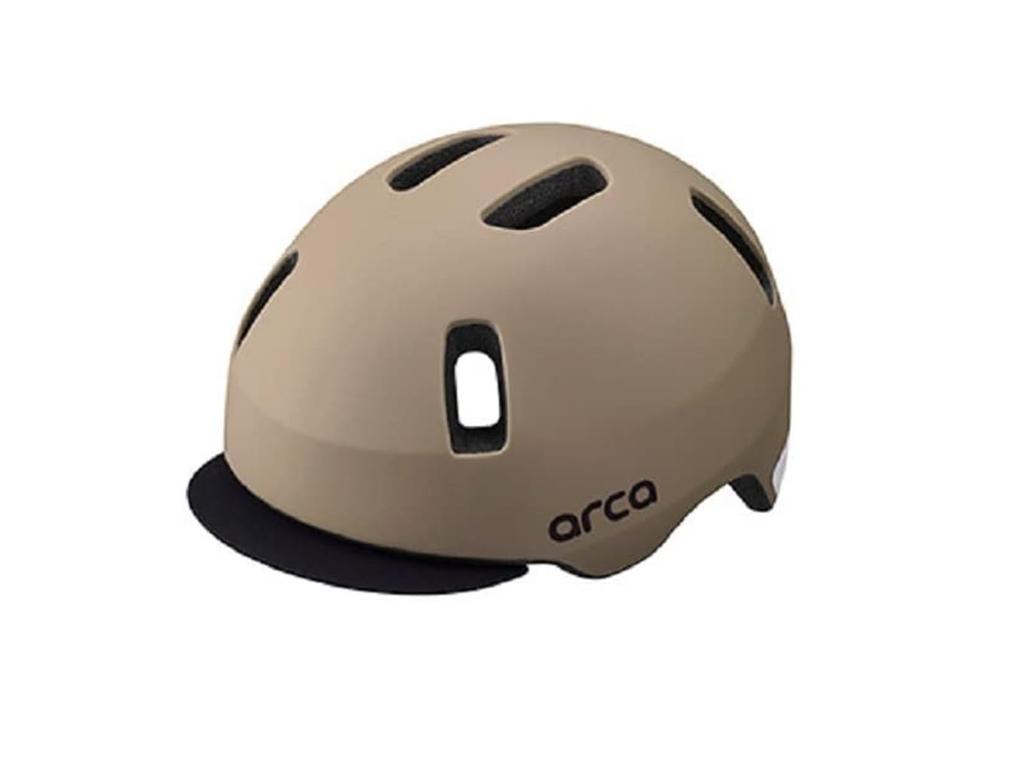 KABUTO ARCA Bicycle Matte Mocha Head Circumference SG Certified Helmet, Color Brown, Size 50-54cm,
