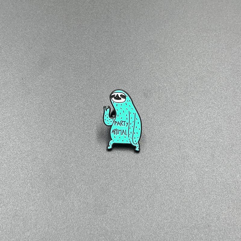 Cute Cartoon Sloth Banana Donut Brooch - Versatile Clothing Accessory