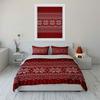 Red Snowflake Bedding Set Bedding Duvet Cover Set Duvet Cover Pillowcases (1 * Duvet Cover 2 * Pillowcases, without duvet insert)
