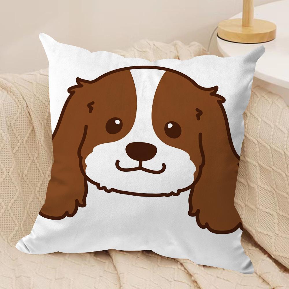 Cartoon Animal Child Kids Cushion Cover Silky Short Plush Invisible Zipper Dustproof Sofa Pillow Case For Home Decor