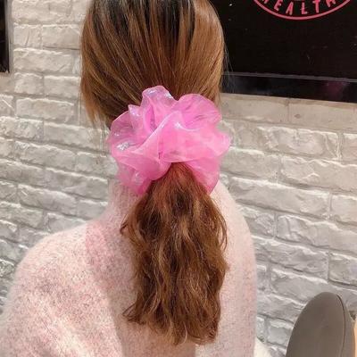 1 Pcs Fashion Solid Color High Elastic Rubber Band Scrunchies For Women Girls Party Ponytail Holder Hair Accessories