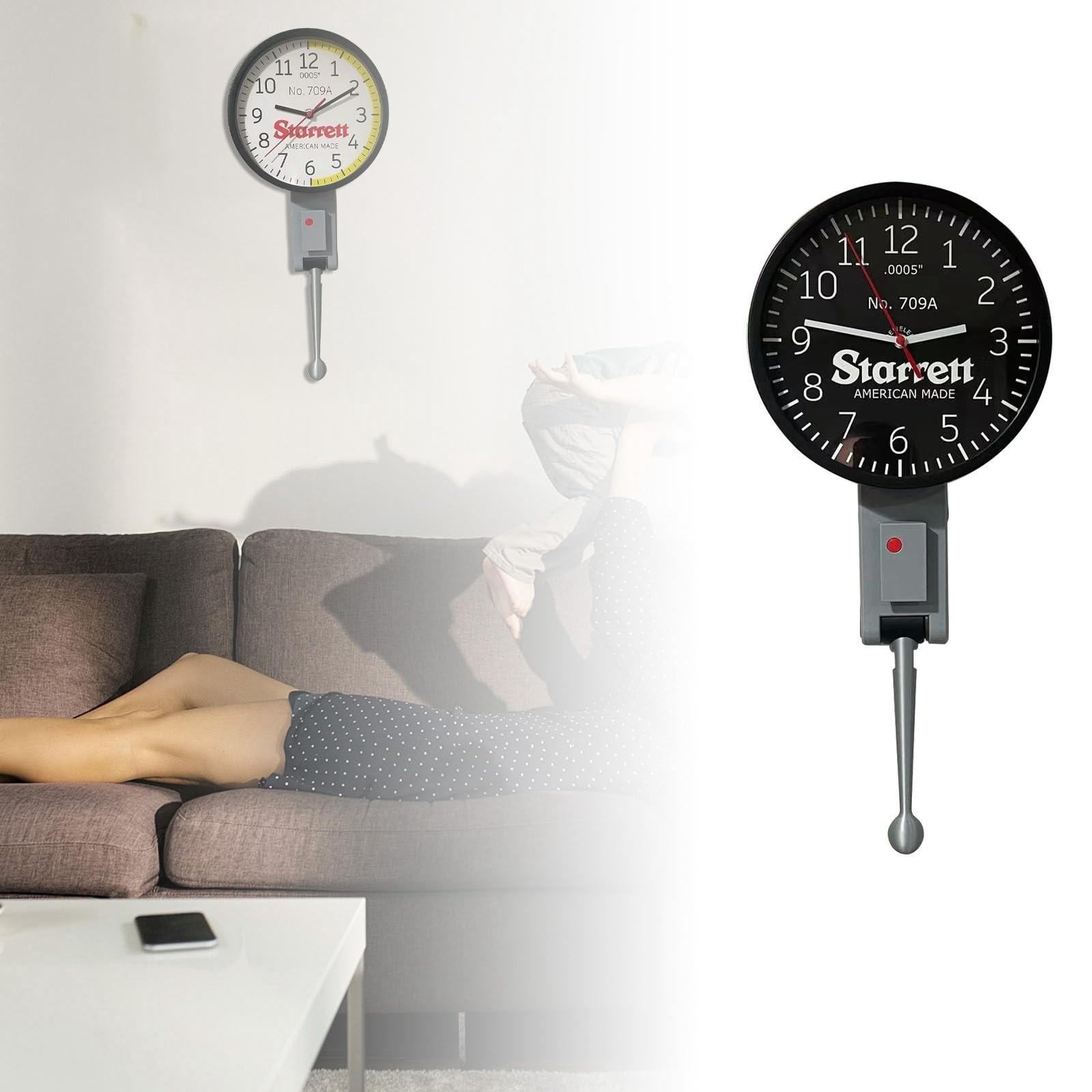 

Wtosuhe 8-дюймовые настенные часы с циферблатом и индикатором, отличный подарок для инженеров-механиков, настенные часы с циферблатом One Size