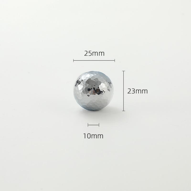 Brass Silver Ball Furniture Pull Handles Hand-Forged Hammer Cabinet Handles Door Drawer Knob Kitchen Wardrobe Cupboard Pulls