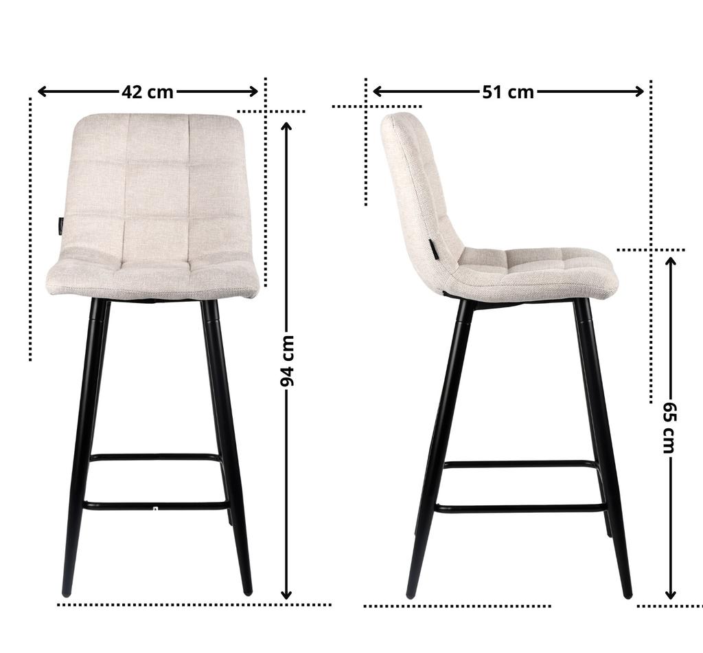 TORE- velvet swivel bar stool, gray 65