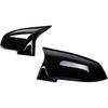 2 Pieces Rearview Mirror Cover Cap Carbon Black Compatible With BMW Series 1 2 3 4 X M 220i 328i 420i F20 F21 F22 F23 F30 F32 F33 F36 X1(Carbon fiber