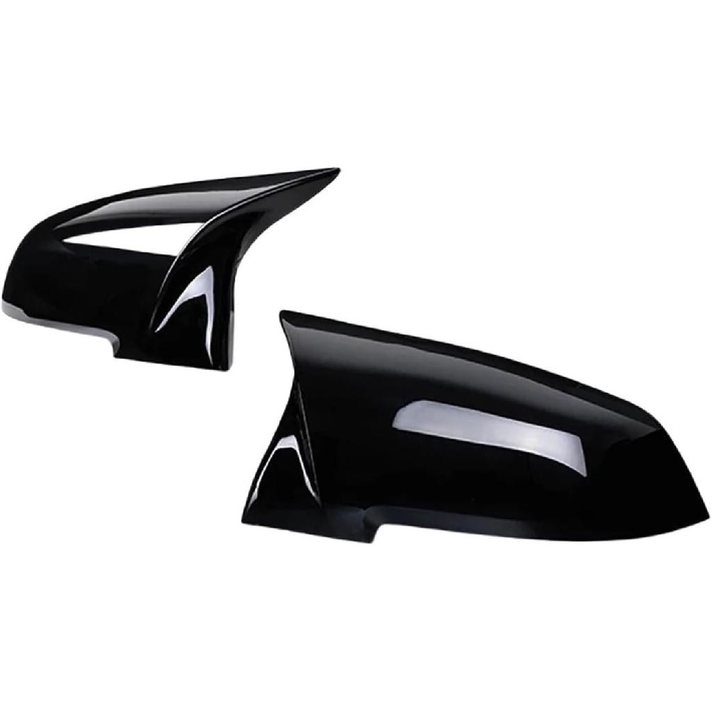 2 Pieces Rearview Mirror Cover Cap Carbon Black Compatible With BMW Series 1 2 3 4 X M 220i 328i 420i F20 F21 F22 F23 F30 F32 F33 F36 X1(Carbon fiber