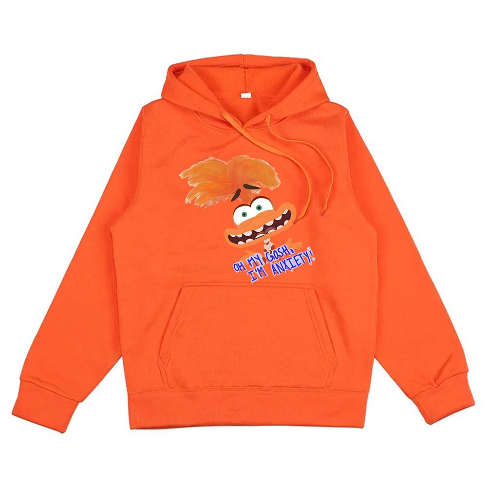 Cartoon Hoodie Anxiety Hoodies Long Sleeve Casual Sweatshirt For Autumn/Winter Comfortable Hooded Clothe Moletom Hoody