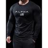 Men's Autumn and Winter USA3D Printed Crew Neck Long Sleeve T-Shirt