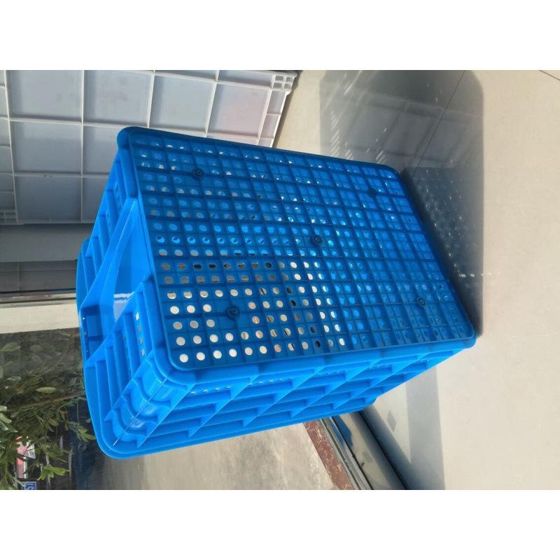 Large Industrial Rectangular Plastic Storage Crate Basket