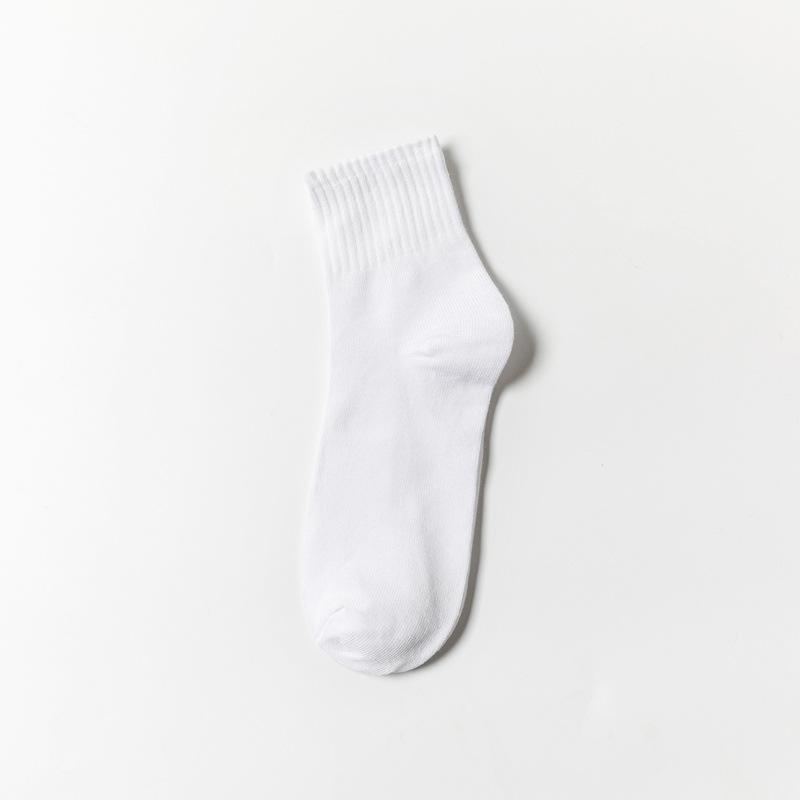 

Men s Summer Breathable Mid-Calf Socks - Sweat-Absorbing, Thin, Solid Color for Casual and Business Wear One Size