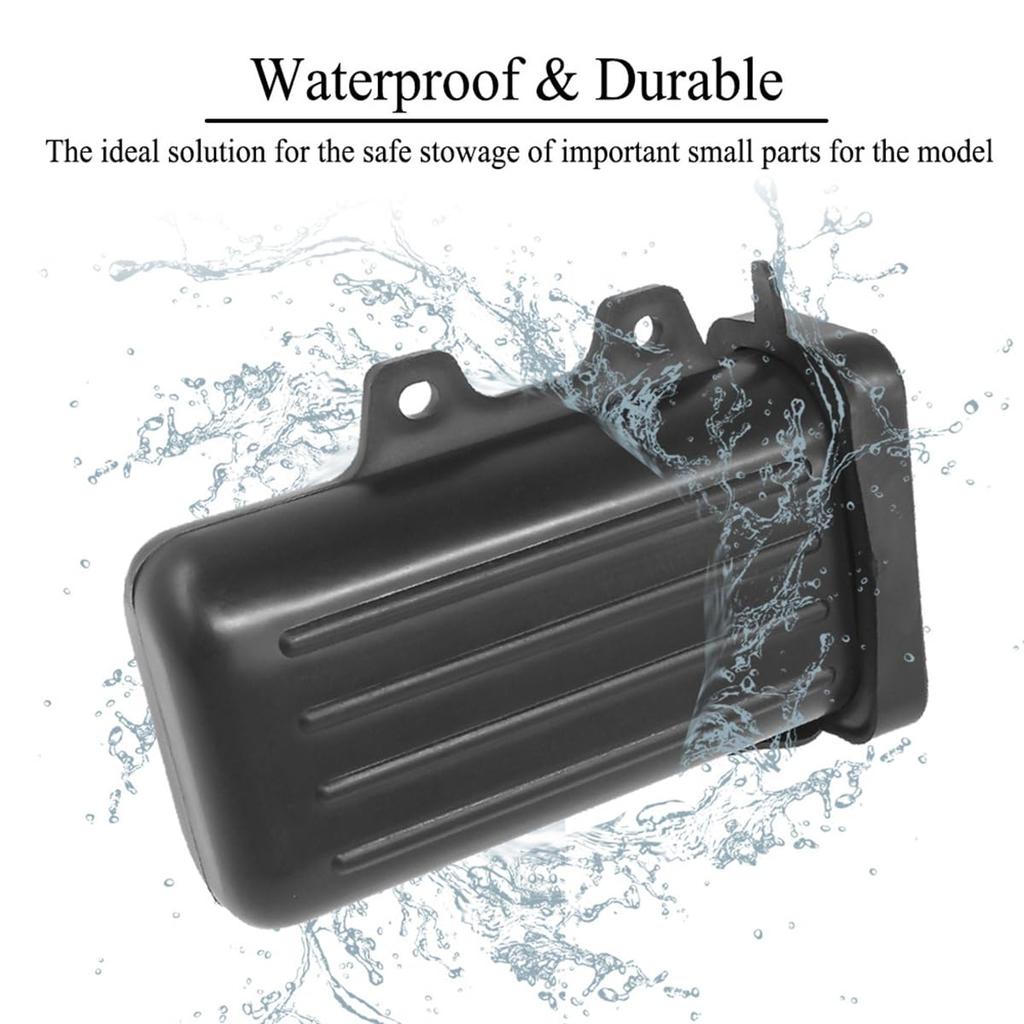 Motorcycle Tool Box, Bottle Container, Repair Holder, For Yamaha TW200 Trailway, 1987-2015, ABS Plastic, Black